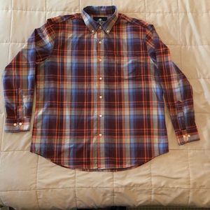 Saddlebred Plaid Dress Shirt NEW XL